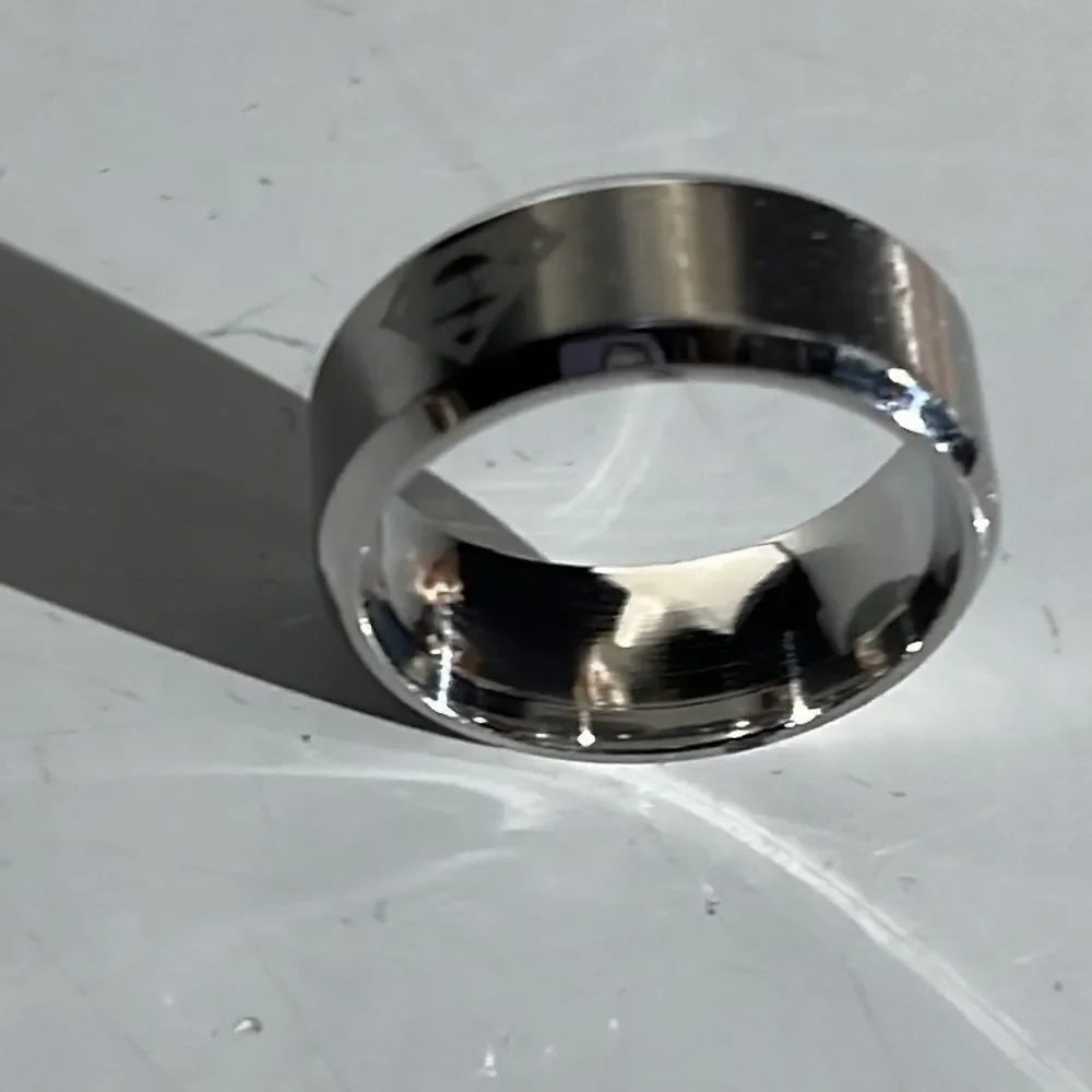 Bundle Sale 3 for $15 | Superman Symbol Silvertone Ring | Size 8